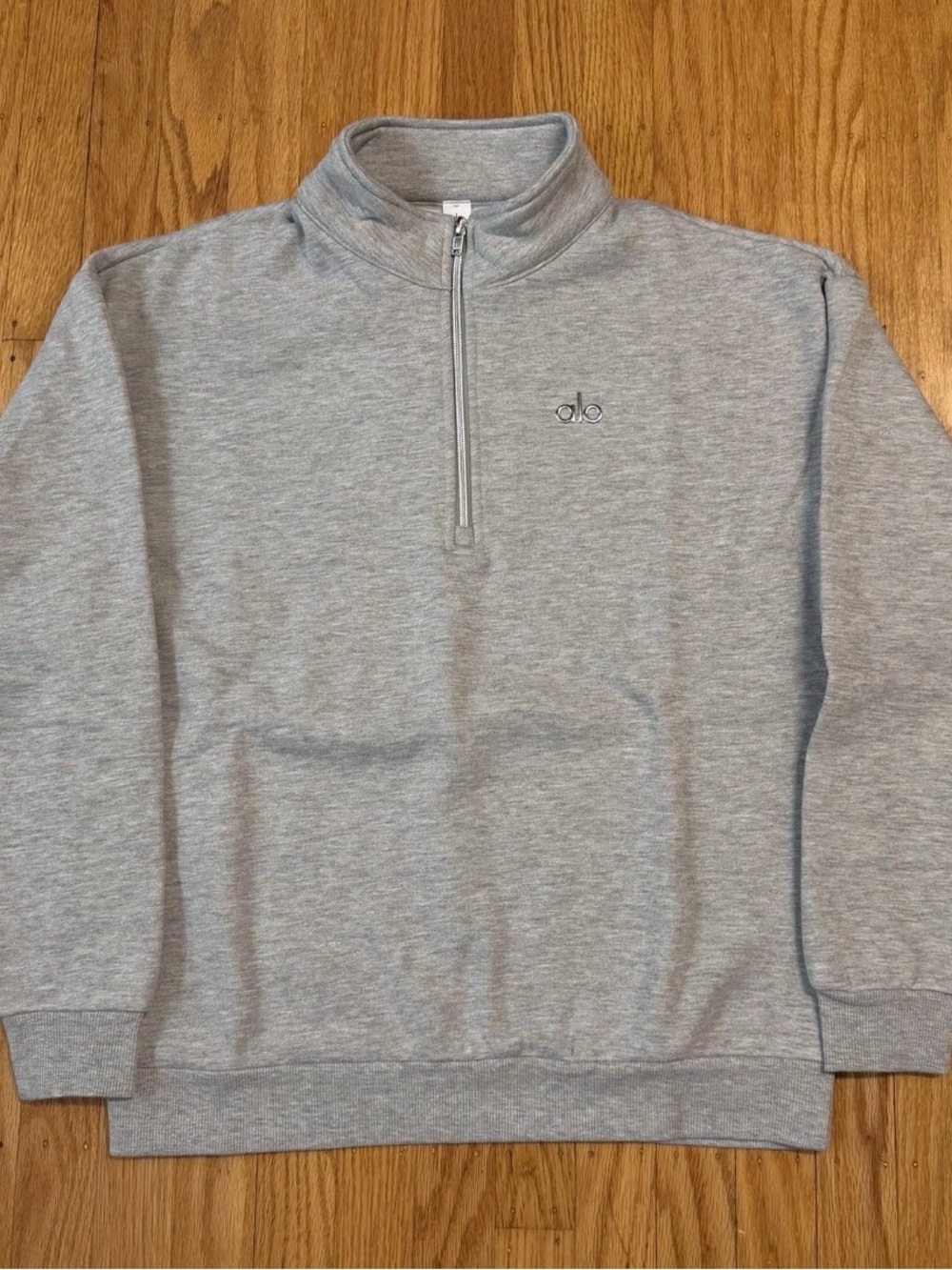 Alo Yoga Grey Accolade Quarter Zip Pullover Sweatshirt Sizes XS-XL